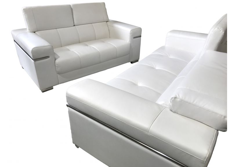 Anastasia Leather Lounge Suite Set  (3 Seater + 2 Seater + Armchair)